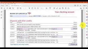 'Video thumbnail for BOA Personal Bank Statement Template'