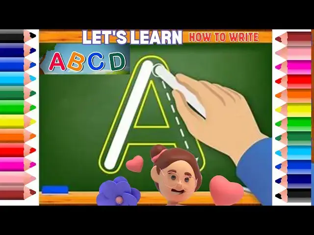 'Video thumbnail for Learn to Draw and Write UPPERCASE , ABC | #preschoollearning #writealphabet #alphabetlearning'
