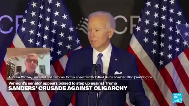 'Video thumbnail for Former US President Biden addresses first post-presidency speech on social security'