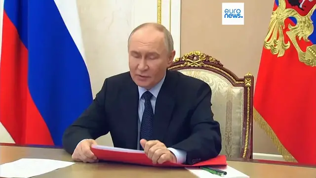 'Video thumbnail for Putin threatens to respond 'very strongly' after Ukraine strikes airfields, Trump says'