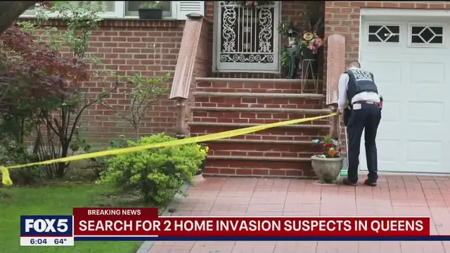 'Video thumbnail for Manhunt underway for two home invasion suspects in Queens'