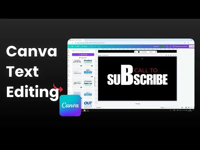 'Video thumbnail for How to Make One Letter Bigger in Canva'