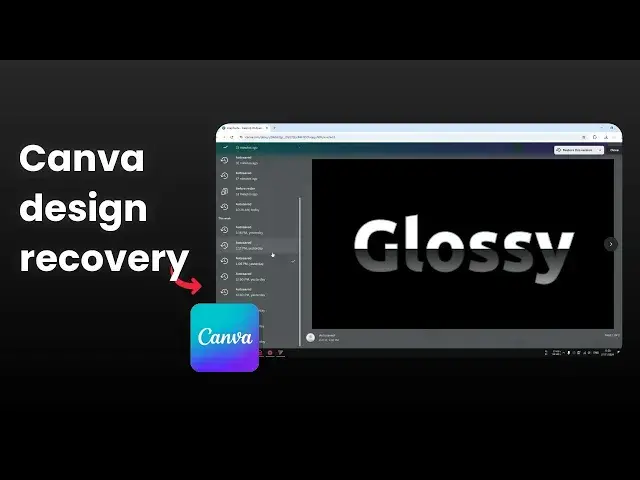 'Video thumbnail for How to Review and Restore Older Versions of Canva Designs'
