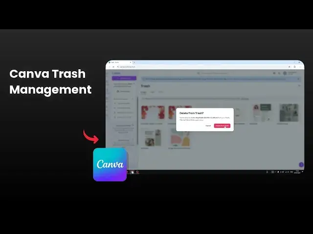 'Video thumbnail for How to Empty Trash in Canva'