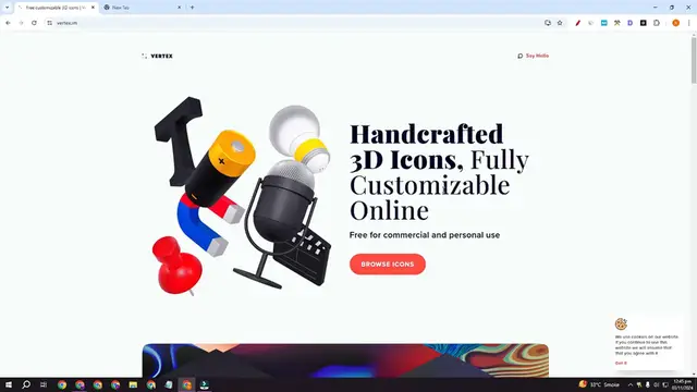 'Video thumbnail for How to Download 3D Icon using Vertex im'