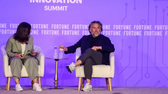 'Video thumbnail for Severance addresses America's "huge" work-life balance problem, production designer says'