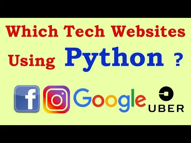 'Video thumbnail for Top 7 Big Websites That Are Using Python  | Google | Facebook | Instagram | Netflix'