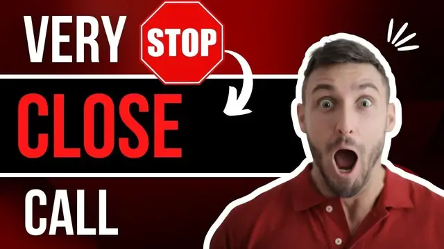 'Video thumbnail for VERY Close Call - Blowing Through The Stop Sign'