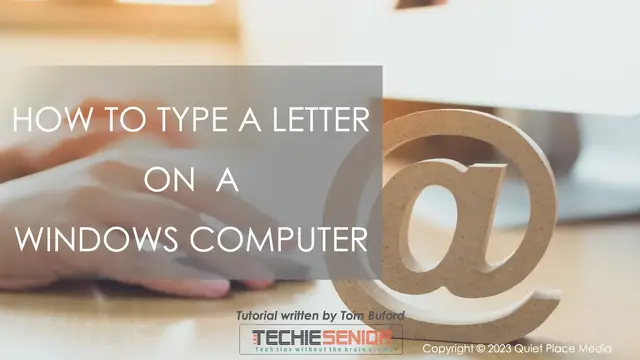 'Video thumbnail for Write a Letter On a Windows Computer'