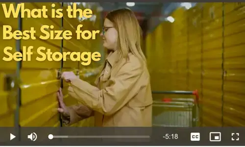 'Video thumbnail for Storage Unit Size – Self Storage Units'