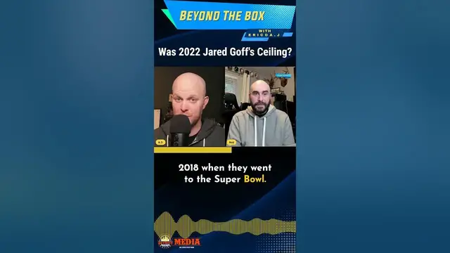 'Video thumbnail for Is Jared Goff's Performance in 2022 the Best We'll See?'