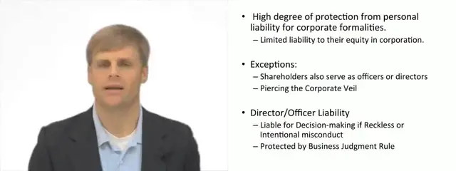 'Video thumbnail for Personal Liability for Members of Corporation'