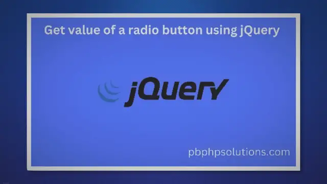 'Video thumbnail for Get Value of a Radio Button Using jQuery'