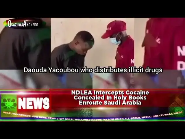 'Video thumbnail for NDLEA Intercepts Cocaine Concealed In Holy Books Enroute Saudi Arabia'