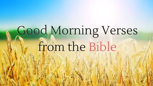 'Video thumbnail for Good Morning Verses from the Bible #goodmorning'