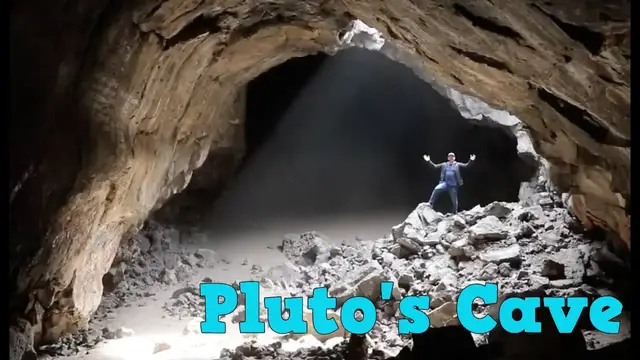 'Video thumbnail for Hiking into a Massive Lava Tube at Pluto's Cave Near Mount Shasta'