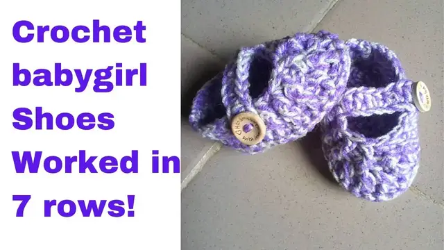 'Video thumbnail for Crochet Mary Jane Shoes'