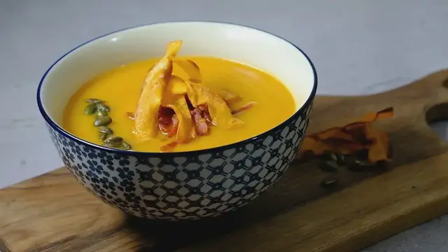 'Video thumbnail for Como hacer Crema de Calabaza Casera'