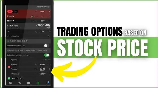 'Video thumbnail for Trading Options Using Stock Price on ThinkorSwim Mobile App'