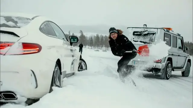'Video thumbnail for Stuck in the Snow  Arjeplog, Sweden   AMG Mercedes Driving Academy'