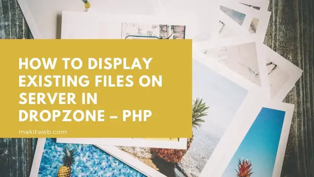 'Video thumbnail for How to Display existing files on Server in Dropzone – PHP'