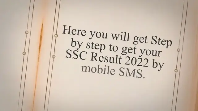 'Video thumbnail for SSC Result 2022 By SMS: Full Method'