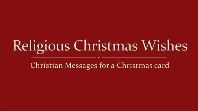 'Video thumbnail for Religious Christmas Wishes'