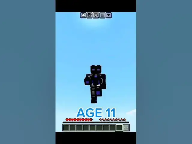 'Video thumbnail for Minecraft jump at different ages #minecraft #roblox #asmr #silviogamer #amphu'