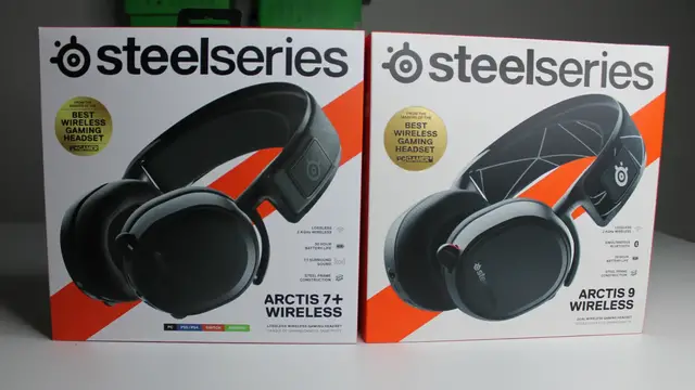 'Video thumbnail for SteelSeries Arctis 7+ vs Arctis 9'