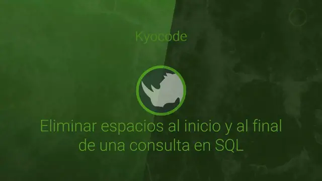 'Video thumbnail for Eliminar espacios al inicio y al final de consultas en SQL'