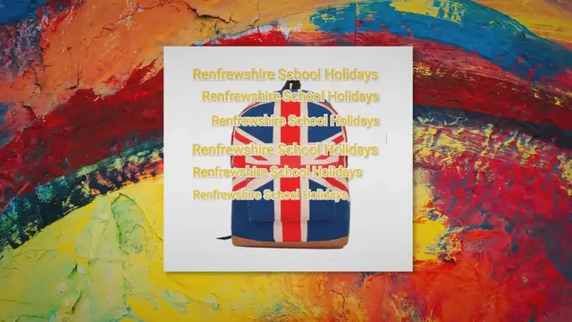 'Video thumbnail for Renfrewshire School Holidays 2022/23'