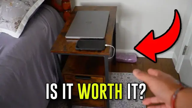 'Video thumbnail for Everything To Know About The Vasagle Side Table With Charging Station'
