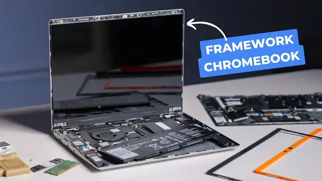 'Video thumbnail for Framework Laptop Chromebook Edition Review: A Premium On Modularity'