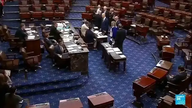 'Video thumbnail for US senators debate Trump's controversial spending bill'