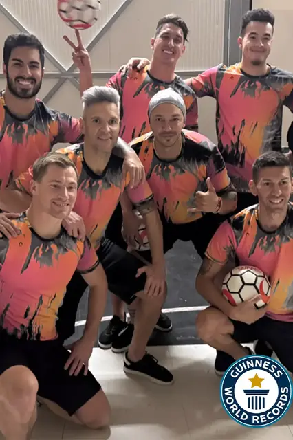 'Video thumbnail for Dreamteam Freestylers set new Guinness World Records title'