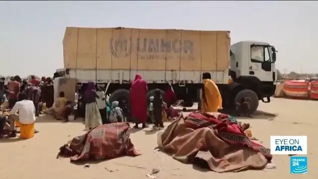 'Video thumbnail for Four million people have fled Sudan since start of war'
