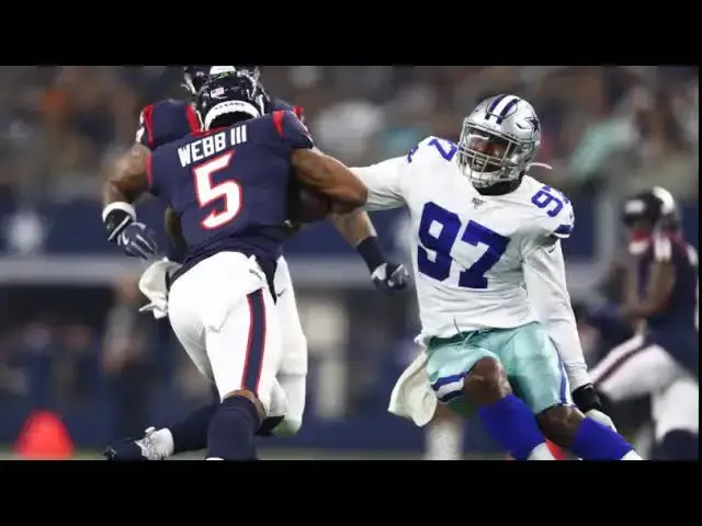 'Video thumbnail for law nation sports: dallas cowboys defense vs texans | preseason 2019 quick film session'