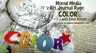 'Video thumbnail for Mixed Media Art Journal Page: Color'