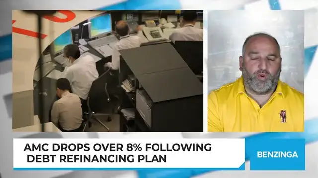 'Video thumbnail for AMC Drops Over 8% Following Debt Refinancing Plan'
