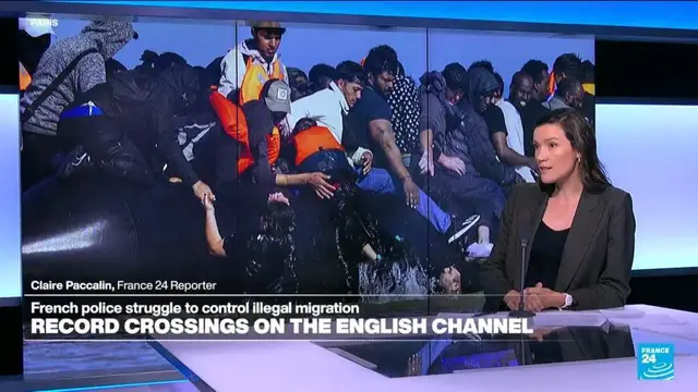 'Video thumbnail for Why are French police struggling to curb migrant Channel crossings?'