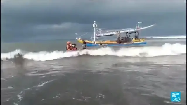 'Video thumbnail for Dozens still missing after ferry sinks on way to Indonesia's Bali'