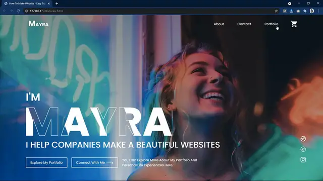 'Video thumbnail for How To Make A Website With Animated Text Effect Using HTML And CSS'