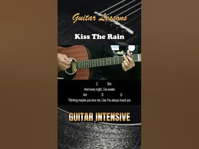 'Video thumbnail for Kiss The Rain - Yiruma | EASY Guitar Tutorial - Chords / Lyrics - Guitar Lessons'