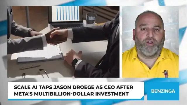 'Video thumbnail for Scale AI Taps Jason Droege As CEO After Meta's Multibillion-Dollar Investment'