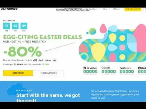 'Video thumbnail for مراجعة استضافة فاست كوميت شراء استضافة فاست كوميت وكوبون خصم خاص 80% ودومين مجانى -استضافة fastcomet'