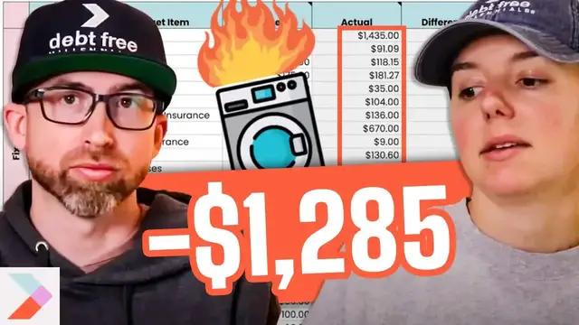 'Video thumbnail for debt free millennials: dryer fire & march 2025 budget catchup! home repair, nanny fund, & more'