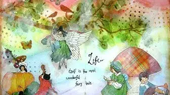 'Video thumbnail for Mixed Media Art Journal Page:  Fairy Tale'