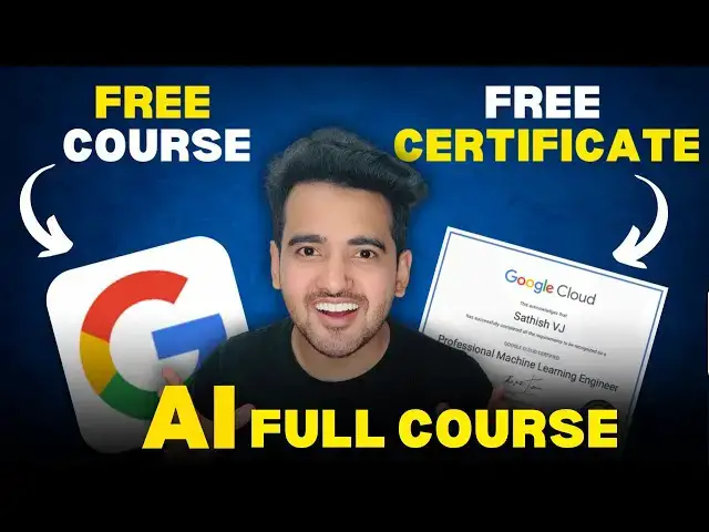 'Video thumbnail for Best Free AI Course for Beginners By Google | Free Google Certificate | Free Online AI Course'