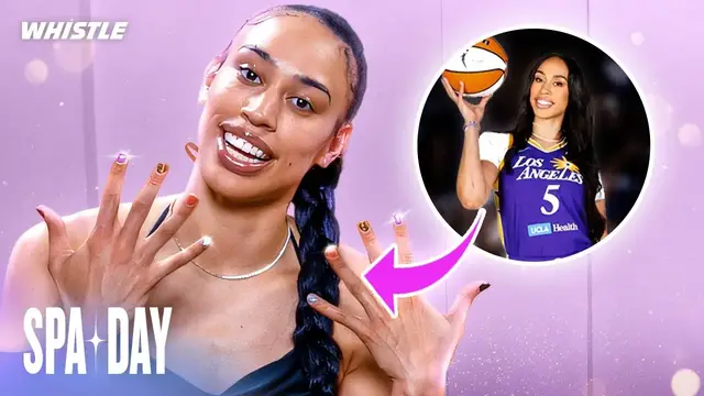 'Video thumbnail for Dearica Hamby Spills WNBA TEA While Getting Her Nails Done'