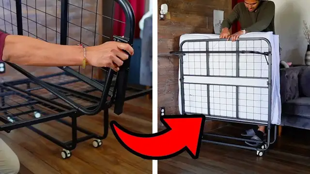 'Video thumbnail for EconoHome Folding Bed with Mattress Assembly'